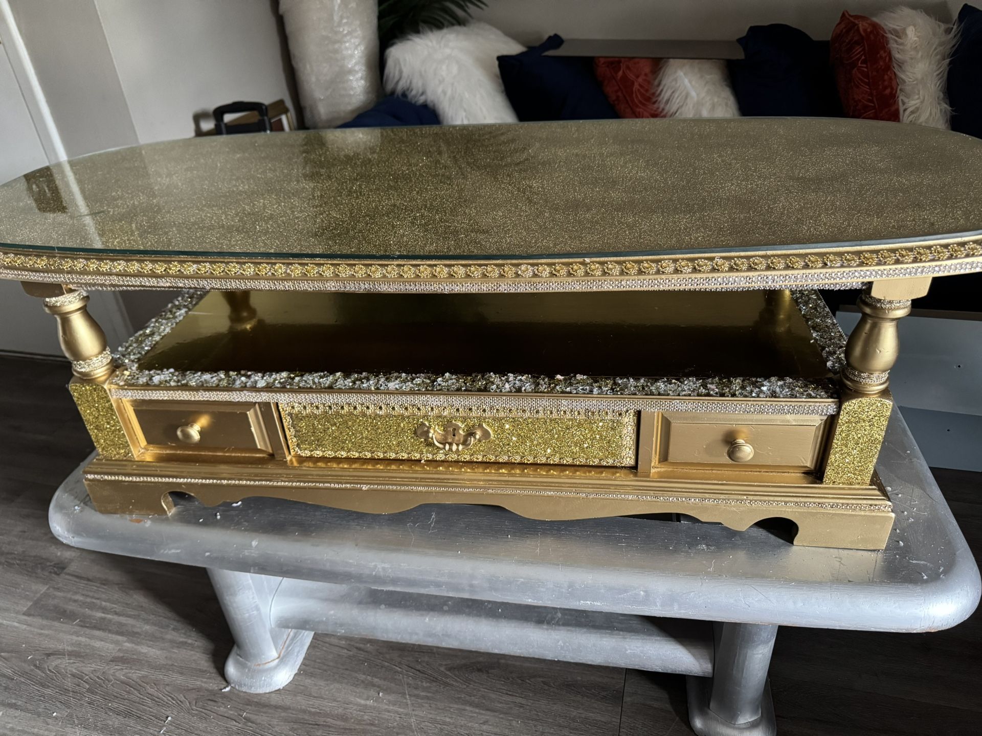 Gold Coffee Table