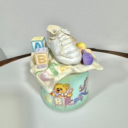 Vintage “Just the Right Time” Baby Music Box – Nursery Keepsake