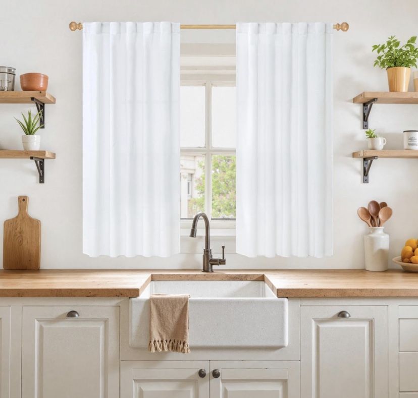 New Kitchen Curtains (42”x45”)