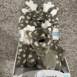 Baby hooded black and plushie