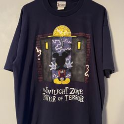 Disney Vintage Tower Of Terror Mickey Mouse Shirt Men’s Size XL 
