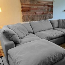 Modular Sectional Couch Sofa With Ottoman