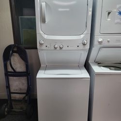 🎁Holiday Moving Sale! GE Full-size Washer Dryer Electric Stack-Warranty Included 