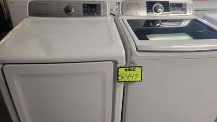 Set samsung washer and dryer electric work great conditions delivery available haul away old ones