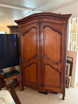 Your office hidden inside a classic French armoire $550