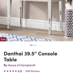 Mirrored console / Desk / Vanity Table 