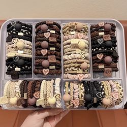 Bohemian Hair Bands (25PCS Set) – Soft, Snag-Free Elastics with Bracelet-Inspired Design, Ideal for Stylish Ponytails & Active Lifestyles