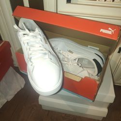 👟 CLEAN Puma Shuffle Classic Sneakers - Men's Size 13 - Gold/White 👟