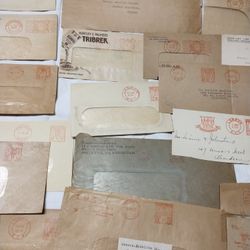 Stamp, cancelled Metered Mail postage. Vintage 1930's