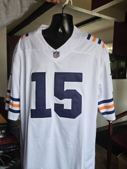 Chicago Bears Rome Odunze #15 White Embroidered Nike Jersey 