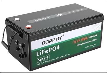 36V Lithium Golf Cart Battery, 200A BMS(1000A Peak Current), with Touch Monitor and 12V DC interface, 4000+ Cycles