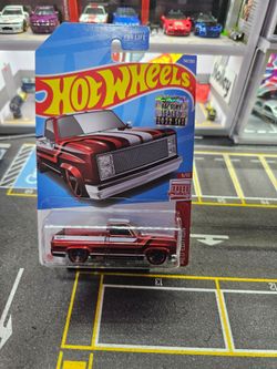 Hotwheels 83 chevy silverado red edition