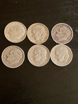 6 silver dimes