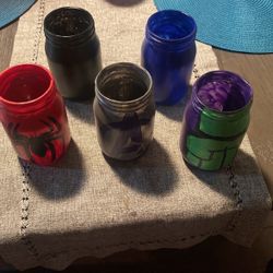 Super Hero  Mason Jars