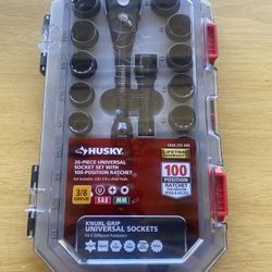 100-Position 3/8 in. Drive Universal Socket Wrench Set (26-Piece)