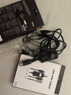 Fore MiDI USB Interface MIDI Cable Adapter with Input&Output