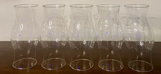 5  Clear Chimney Glass Candle Lamp  Shade 