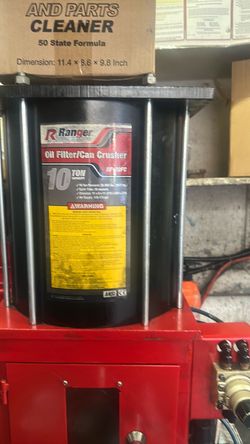 Ranger 10-Ton Oil Filter/Can Crusher