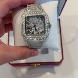 Iced Out VVS Moissanite Square Watch 
