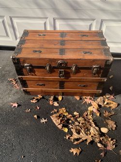 Wood And Metal Trunk