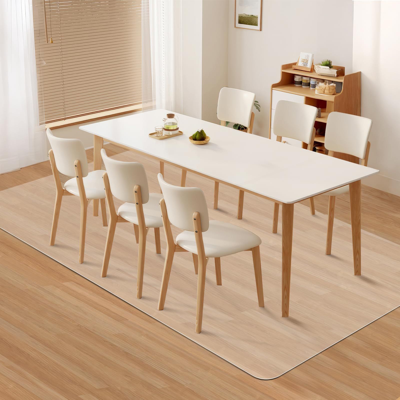 Kuyal Clear Chair Mat, Hard Floor Use, 8'×10' Transparent Office
