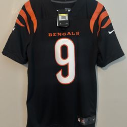 Nike Joe Burrow #9 Bengals Limited Jersey Mens S Black/Orange