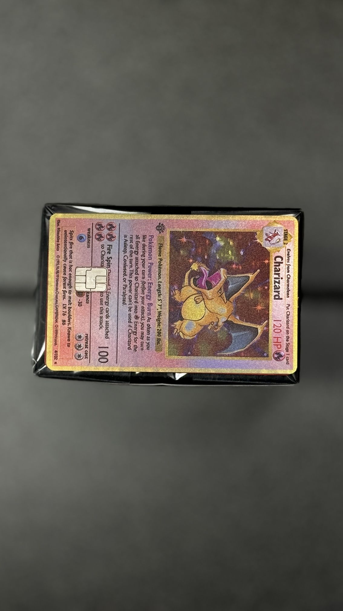 Pokemon Charzard Credit debit ebt card skin