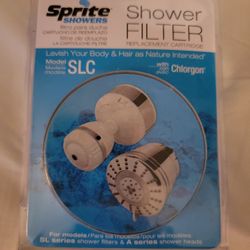 NEW Sprite Shower Filter Model SLC Slim Line Replacement Cartridge with Chlorgon