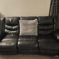 Black Leather Couch