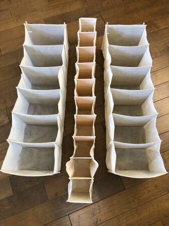 (3x) Hanging Closet Organizers for Clothes Shoes Extra Storage (all $15) 