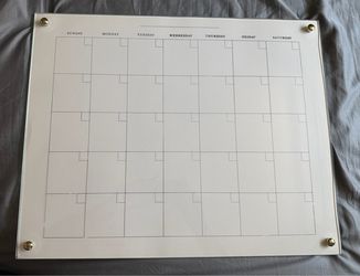 Glass Wall Calendar