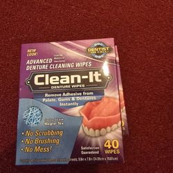 denture cleansing wipes 