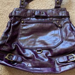 Purple Snap Close Pocketbook