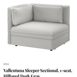 Ikea Vellentuna Sleeper Sofa / Ottoman (Gray)