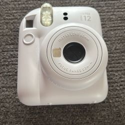 Instax Mini 12 White Concrete Camera 