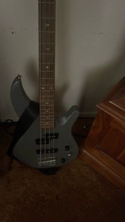 Mitchell gray bass guitar