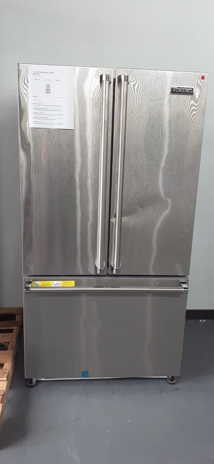 Refrigerator Stainless Steel French Door Viking