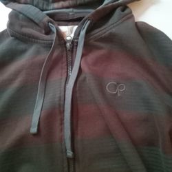 OP Zipper pattern Hoodie