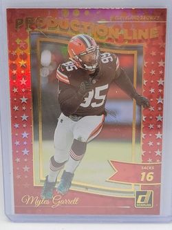 Myles Garrett Production Line Cleveland Browns