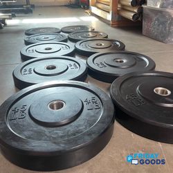 Brand New 260 Lb Olympic Bumper Plates Set, ,CrossFit,  Home Gym Equipment