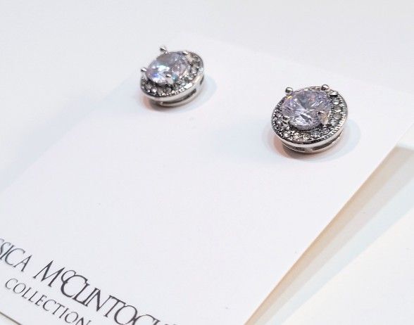 Jessica mcclintock cubic cheap zirconia earrings