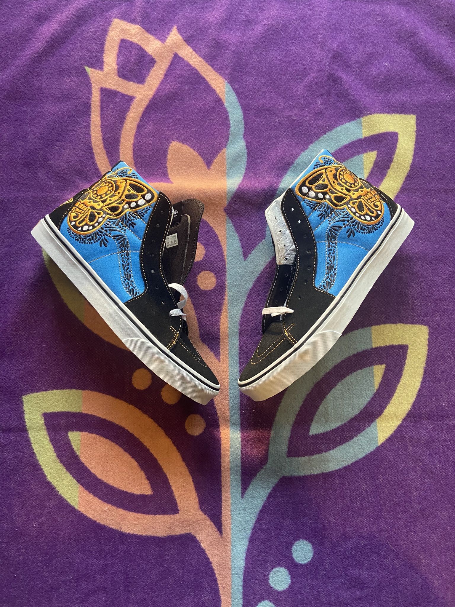 Vans Dia De Los Muertos Butterfly Sk8-Hi Men’s 11.5/Women’s 13