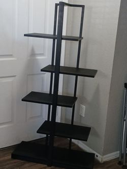 5 tier Black Metal Display Shelf