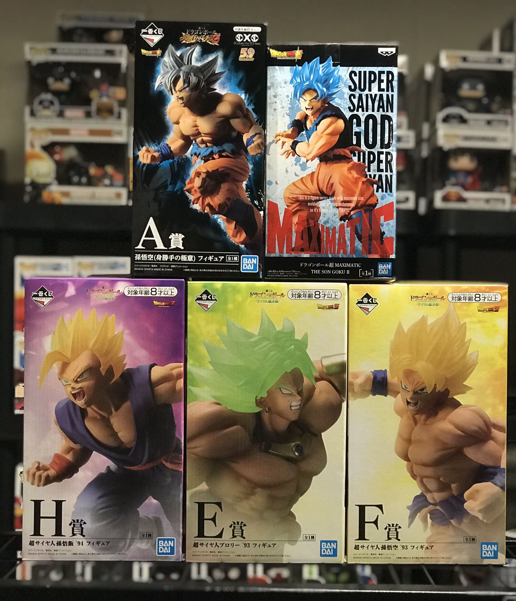 Dragonball Z and My Hero Statue Figures