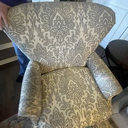 2 Accents Chairs Upholstered 