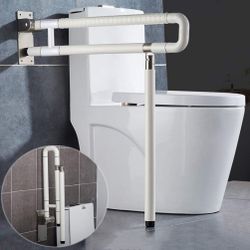 Handicap Rails Foldable Toilet Grab Bar Handles Bathroom