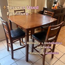 Pub height dining set