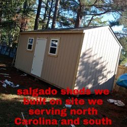 Salgado sheds we built on site