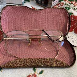 Antique 12kgf Gold Rim Glasses 