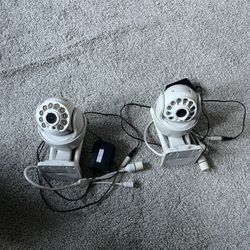 (2) BOAVISION Security Camera Outdoor, Wireless WiFi IP Camera Home Security System 360°,Motion Detection